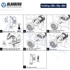 Quạt thông gió gắn tường, trần BLAUBERG - DECO - Hàng nhập khẩu chính hãng