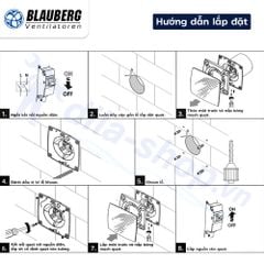 Quạt hướng trục gắn tường, trần BLAUBERG - QUATRO C - Hàng nhập khẩu chính hãng