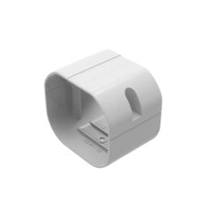 Trunking Nhựa Fineduct Nối Trơn Màu Trắng JA - 80W/100W [Hộp che ống đồng máy lạnh / Air Conditioner Line Set cover]