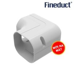 Trunking Nhựa Fineduct Co 90 Độ Ngoài Góc Tường Màu Trắng KA - 80W/100W (Co nằm) [Hộp che ống đồng máy lạnh / Air Conditioner Line Set cover]