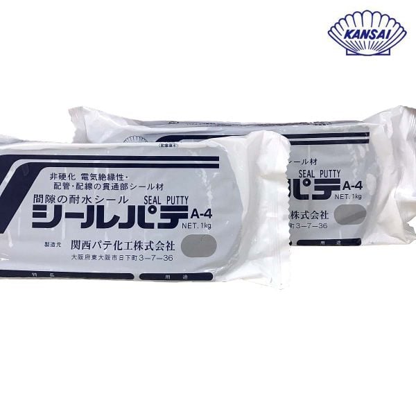 Đất sét bít tủ điện KANSAI A4 (GRAY) - 1kg/Gói - Hàng nhập khẩu chính hãng Nhật Bản