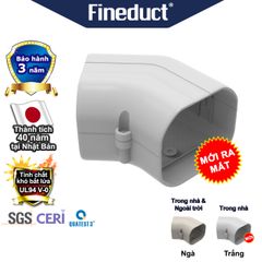 Trunking Nhựa Fineduct Co 45 Độ Ngoài Góc Tường Màu Trắng KFA - 80W/100W [Hộp che ống đồng máy lạnh / Air Conditioner Line Set cover]