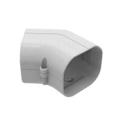 Trunking Nhựa Fineduct Co 45 Độ Ngoài Góc Tường Màu Trắng KFA - 80W/100W [Hộp che ống đồng máy lạnh / Air Conditioner Line Set cover]