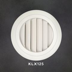 Miệng gió nhựa tròn cổ lưới kiểu lá xếp KLX