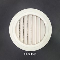 Miệng gió nhựa tròn cổ lưới kiểu lá xếp KLX