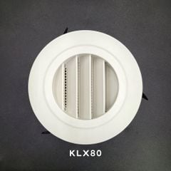 Miệng gió nhựa tròn kiểu lá xếp KLX