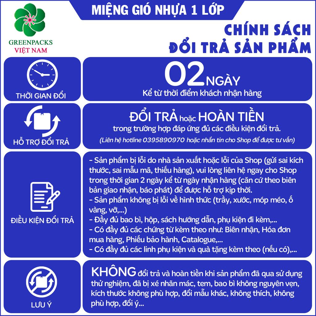 Miệng gió nhựa 1 lớp