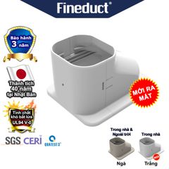 Trunking Nhựa Fineduct Chụp Áp Trần Màu Trắng PA - 80W/100W [Hộp che ống đồng máy lạnh / Air Conditioner Line Set cover]