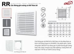 Cửa gió vuông NHỰA ERA - RR - Hàng Nga nhập khẩu chính hãng