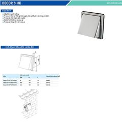 Chụp thông hơi vuông Vent Cap INOX BLAUBERG - DECOR S HK