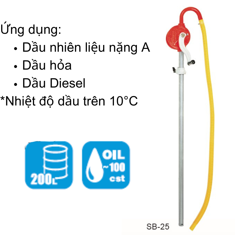 Bơm dầu quay tay KOSHIN - SB-25