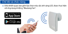 Quạt hướng trục gắn tường, trần BLAUBERG - CABRIO - Hàng Nhập Khẩu