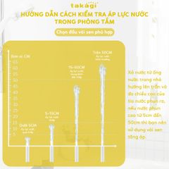 Vòi sen mang lại cảm giác sảng khoái (có nút tắt) TAKAGI BABY - JSB011A - Hàng chính hãng