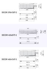 Miệng gió louver nhựa chữ nhật đôi gắn cửa (2 cái/ bộ) BLAUBERG - T-2
