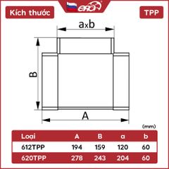 Ngã ba chữ nhật ống gió ERA 612TPP/620TPP - Hàng Nga nhập khẩu chính hãng