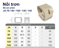 Trunking Nhựa Fineduct Nối Trơn Màu Ngà JA - 70/80/100/120/140 [Hộp che ống đồng máy lạnh / Air Conditioner Line Set cover]