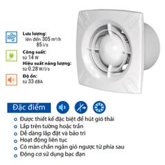 Quạt hướng trục gắn tường, trần BLAUBERG - SLIM - Hàng nhập khẩu chính hãng