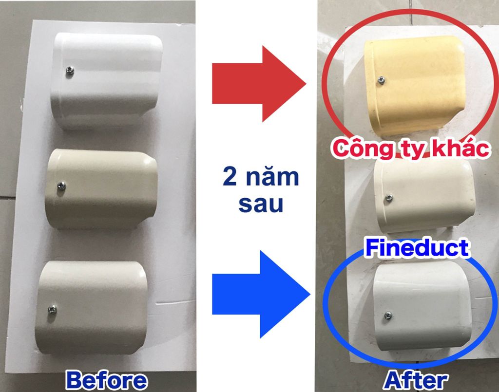 Trunking Nhựa Fineduct Chụp Áp Trần Màu Ngà PA - 80/100/120/140 [Hộp che ống đồng máy lạnh / Air Conditioner Line Set cover]