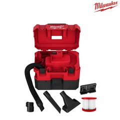 Mát hút bụi khô ướt 12V, dùng pin - Milwaukee - M12 FVCL-0 (Chưa pin & sạc - Hàng chính hãng, bảo hành 12 tháng)