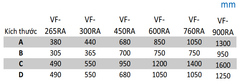 Quạt thông gió hút mái Vortex - VF - 265RA/ VF-300RA/ VF - 450RA/ VF - 600RA/ VF-760RA