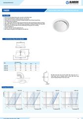 Cửa gió kim loại dạng đĩa lõm - điều chỉnh lưu lượng - VMBR - Blauberg