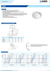 Cửa gió kiểu đĩa tròn thép mạ polymer trắng(Dạng lõm) BLAUBERG - VMBR - Hàng nhập khẩu chính hãng
