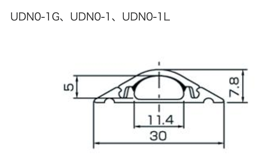 Nẹp nhựa bán nguyệt Nhật Bản SEIWA UDN0 - 30x 8mm - 1m/Cây - 20 Cây/Thùng