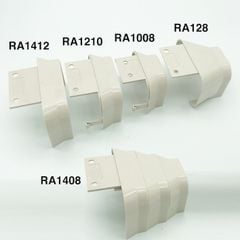 Trunking Nhựa Fineduct Nối Giảm Màu Ngà RA - 128/1408 (1008/1210/1412) [Hộp che ống đồng máy lạnh]
