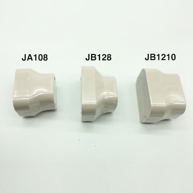 Trunking Nhựa Fineduct Nối Giảm Ống Cứng Màu Ngà JB - 108/128/1210 [Air Conditioner Line Set cover]