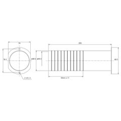 Ống thông tường Wall Sleeve - thi công điều hòa  BAKUMA - KS - Hàng nhập khẩu chính hãng Nhật Bản