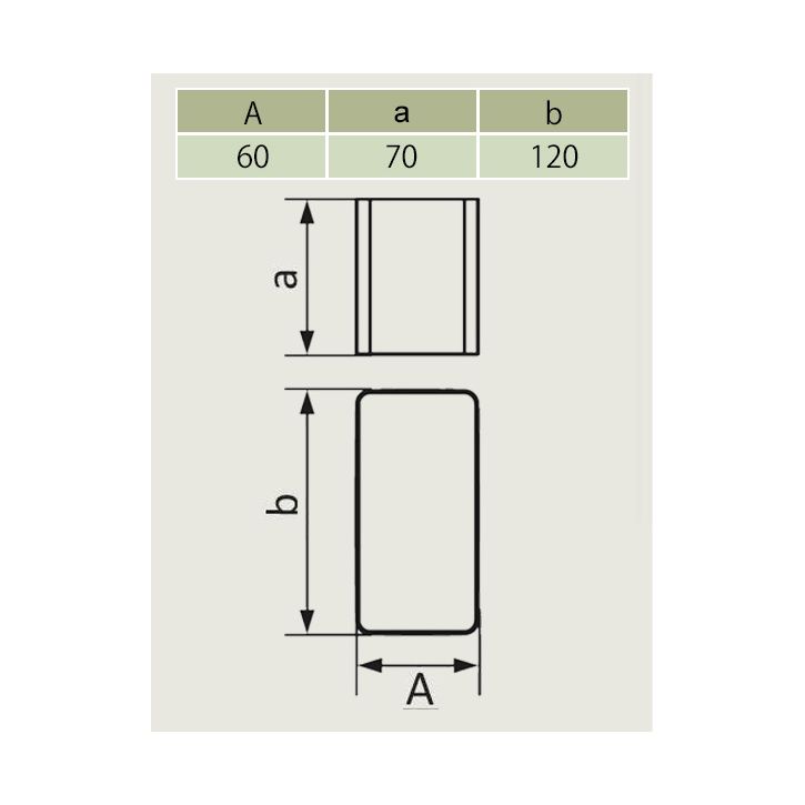 Nối Ống Chữ Nhật Trong - Ngoài ống gió ERA - 612FC - Hàng Nga nhập khẩu chính hãng