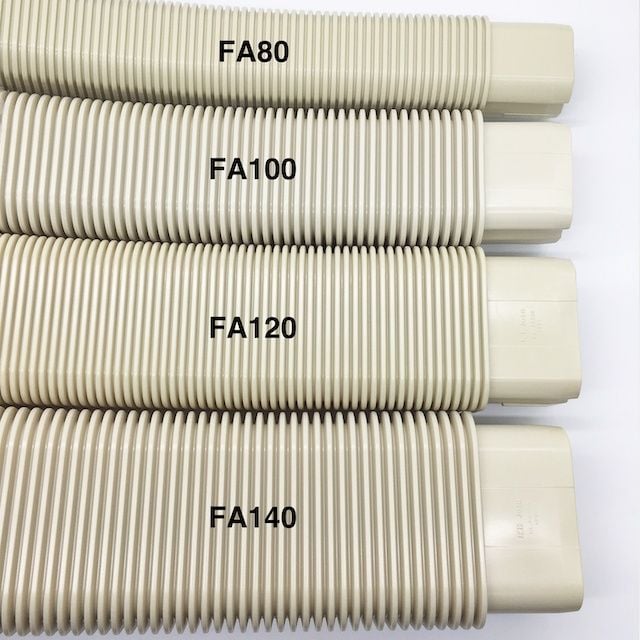 Trunking Nhựa Fineduct Ống Mềm Màu Ngà FA70/ FA80/ FB80/ FA100/ FA120/ FA140/FB140 [Air Conditioner Line Set cover]