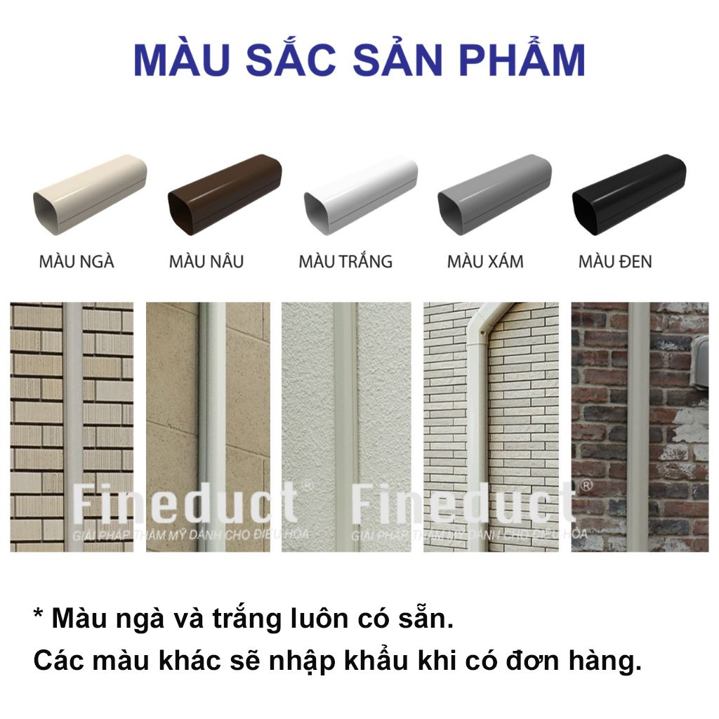 Trunking Nhựa Fineduct Co 90 Trong Góc Tường Màu Ngà CA - 70/80/100/120/140 (Co đứng) [Hộp che ống đồng máy lạnh / Air Conditioner Line Set cover]