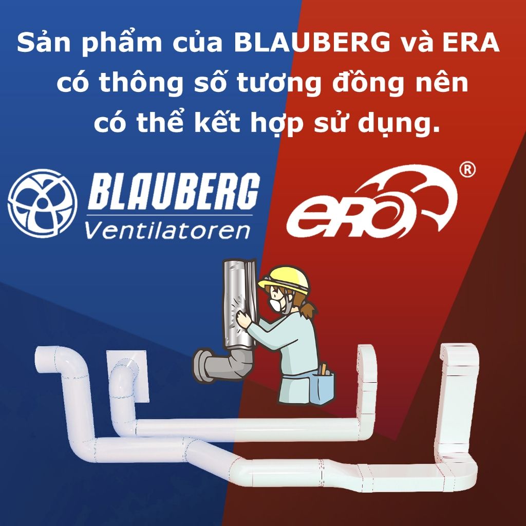 Co 45 độ ống gió BLAUBERG - 150mm  - RB 150/45 - Hàng nhập khẩu chính hãng