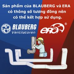 Nối ống nhựa chữ nhật BLAUBERG - FKV 220x90 - Hàng nhập khẩu chính hãng