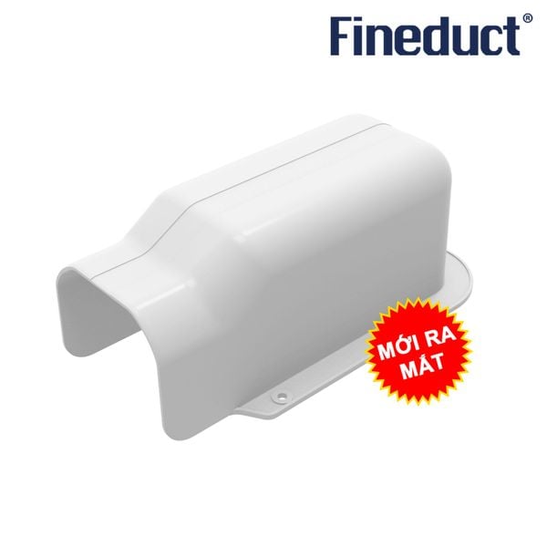 Trunking Nhựa Fineduct Chụp Áp Tường Màu Trắng WA - 80W/100W [Hộp che ống đồng máy lạnh / Air Conditioner Line Set cover]