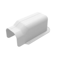 Trunking Nhựa Fineduct Chụp Áp Tường Màu Trắng WA - 80W/100W [Hộp che ống đồng máy lạnh / Air Conditioner Line Set cover]