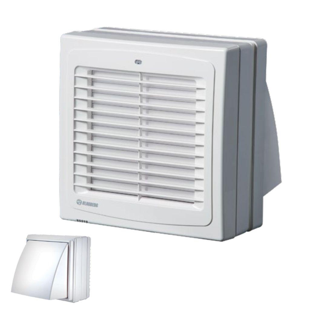 Quạt HT gắn trường, Trần - Ukraine - BLAUBERG Wind 125/ 150/ DK + Time