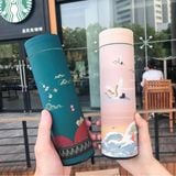  Bình Giữ Nhiệt Nóng Lạnh Hoa Văn Chinh Hạc (C/450ml) 
