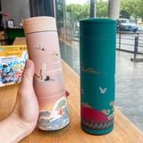  Bình Giữ Nhiệt Nóng Lạnh Hoa Văn Chinh Hạc (C/450ml) 