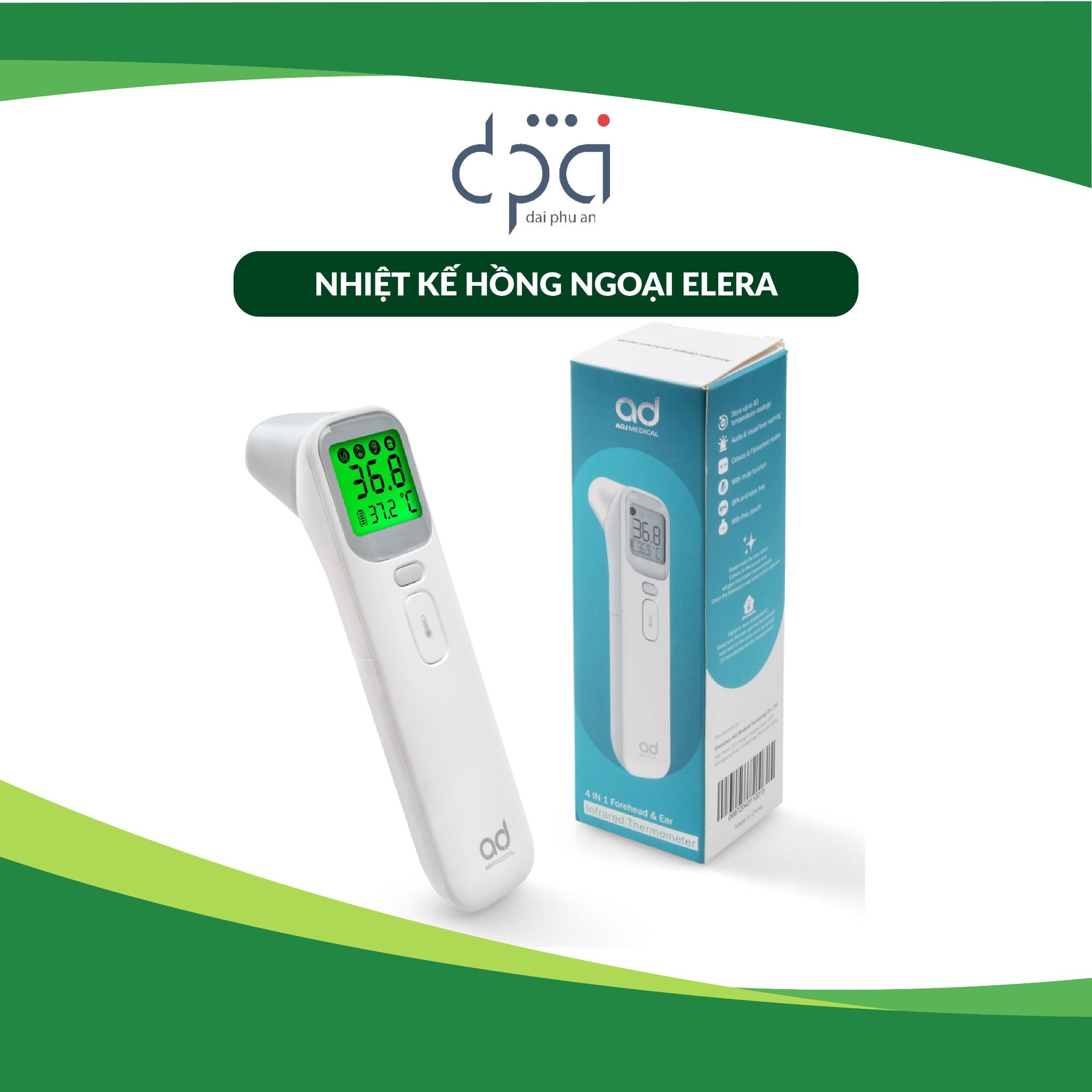  Nhiệt kế hồng ngoại cao cấp ELERA 