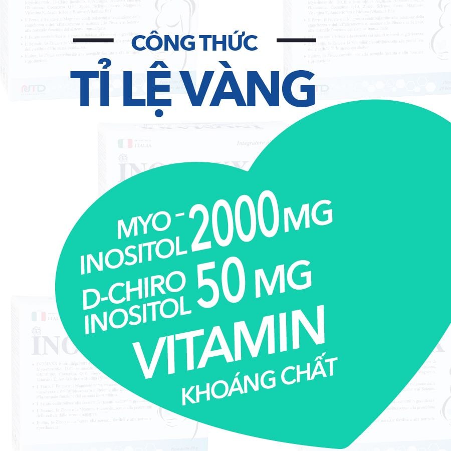  Sản Phẩm Bổ Trứng INOMAXX - Cân Bằng Nội Tiết Tố Tăng Khả Năng Thụ Thai Giảm Hội Chứng Buồng Trứng Đa Nang – Hộp 20G 