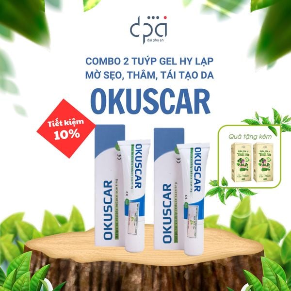  Combo 2 tuýp Gel làm mờ sẹo Okuscar Nhập Khẩu Châu Âu Phân Phối ĐQ tại ĐPA (T/15g) 