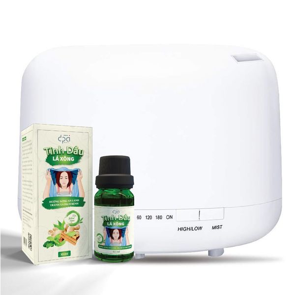  [Combo] Máy Khuếch Tán Kèm Tinh Dầu Thuần Chay Nguyên Chất Thái An (10ml) 