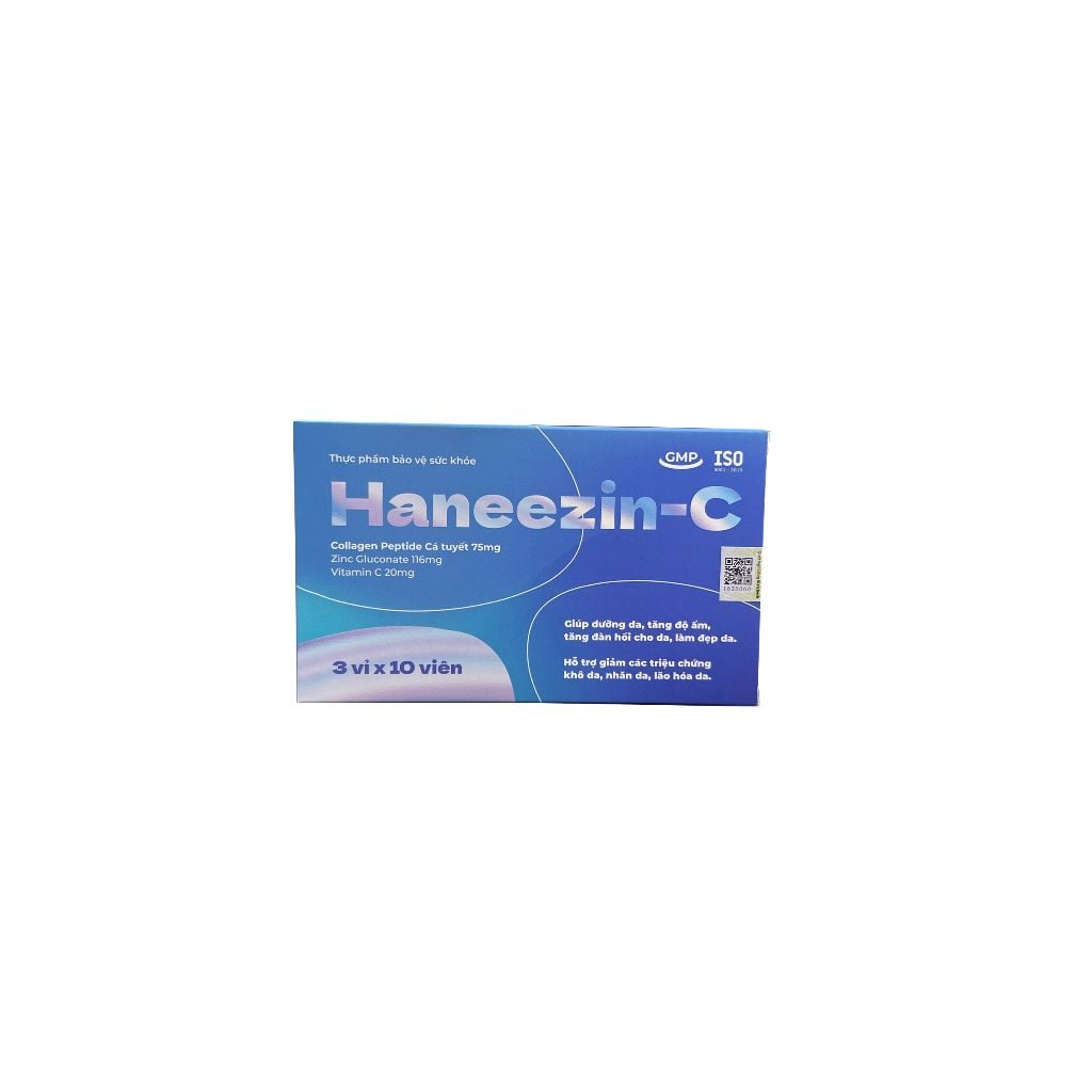  Viên Uống Hỗ Trợ Giảm Mụn Ngăn Ngừa Lão Hóa Giúp Đẹp Da Ngăn Rụng Tóc Hanee ZinC (Hộp/ 30 viên) 