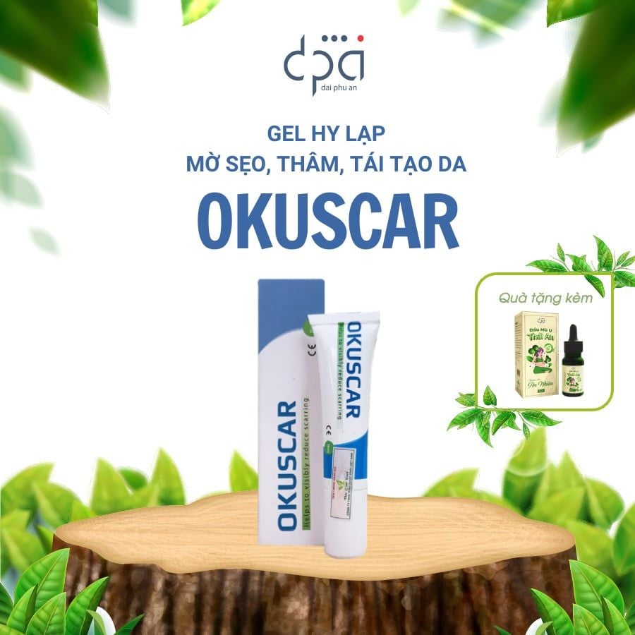  Gel làm mờ sẹo Okuscar [Nhập Khẩu Châu Âu] giúp liền và mờ sẹo thâm, sẹo lồi, sẹo rỗ (T/15g) 