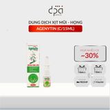  Xịt mũi họng Agenytin New Xuyên Tâm Liên Hà Thành - Giúp giảm viêm mũi, viêm xoang dị ứng, viêm họng chai 15ml 