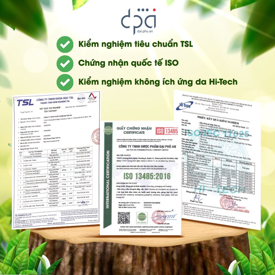  Tinh Treo Tự Nhiên Hương Sả chanh Thái An Khử Mùi Hiệu Quả (C/9ml) 