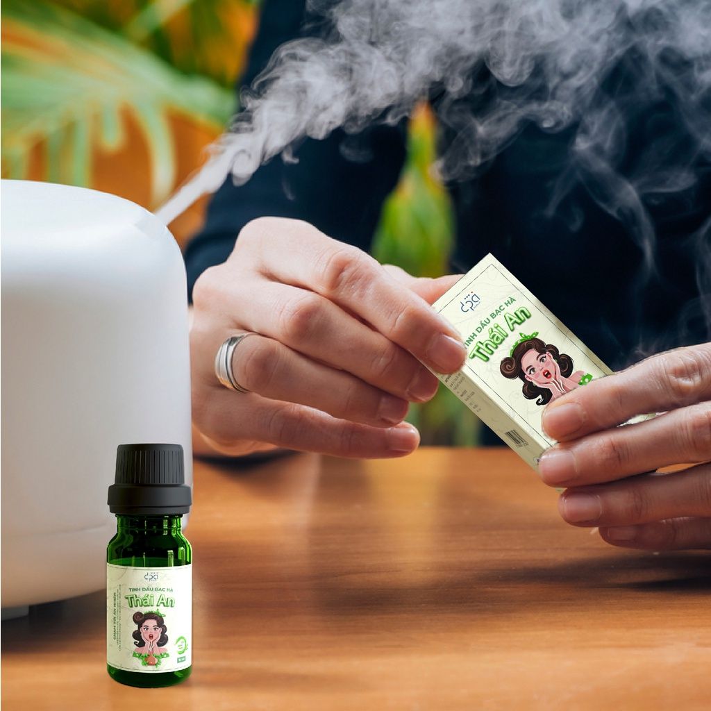  [Combo] Máy Khuếch Tán Kèm Tinh Dầu Thuần Chay Nguyên Chất Thái An (10ml) 
