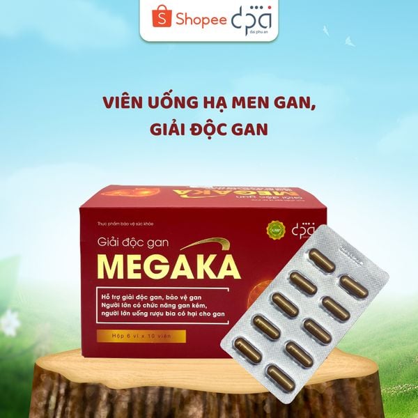  Viên Uống Giải Độc Gan MEGAKA Hạ Men Gan Cải Thiện Chức Năng Gan Hiệu Quả Sau 3 Tháng - (H/60V) 